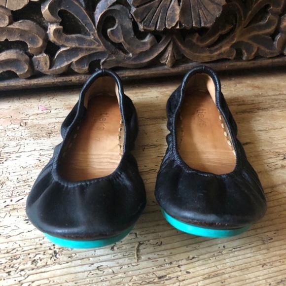 TIEKS by Gavrieli Matte Black Ballet Flats Size 7 - Picture 7 of 14